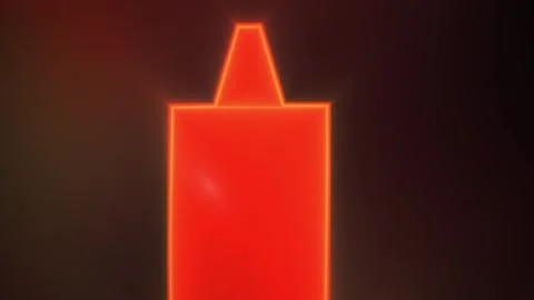 Glowing red light shaped like a marker or highlighter. Stock Footage 336241158