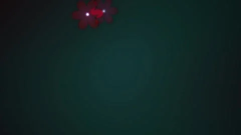 Glowing red lights in dark background. Stock Footage 337472591