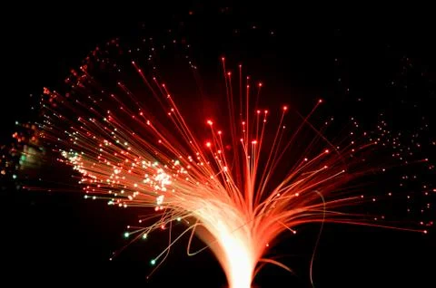 Glowing Red Lights Stock Photos