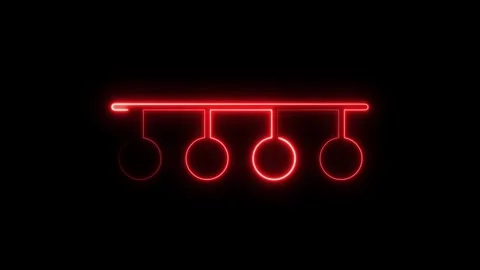 Glowing Red Network Design with Futuristic Team Networking Interface Stock Footage 311730447