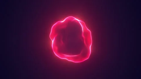 Glowing Red Orb Stock Footage 302215509