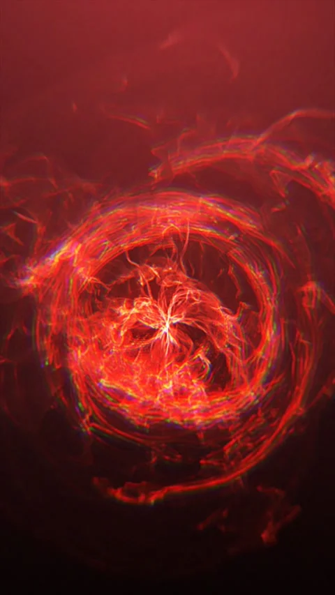 A glowing red orb pulsates. Stock Footage 324856366