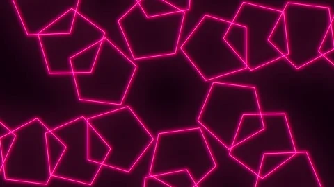 Glowing red square pattern forming a diamond grid shape Stock Footage 322798055