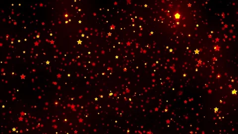 Glowing Red Stars Background Loop Stock Footage 281659429