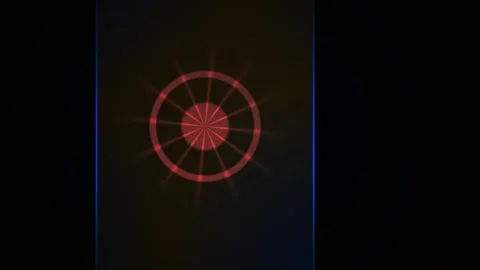 Glowing Red Target Design Element. Stock Footage 335111982