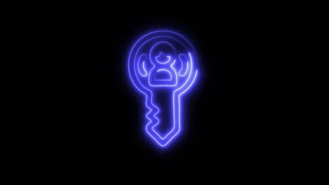 Glowing Resource Icon in HD Video Neon Animation Stock-Footage 304555166