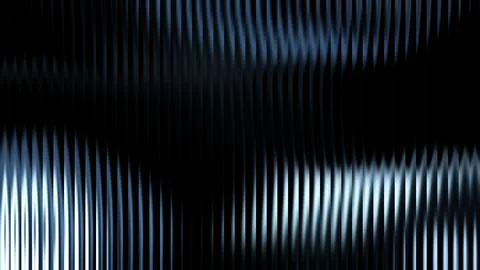 Glowing ribbed metallic background featuring silver and blue gradient and c.. Stock Illustration