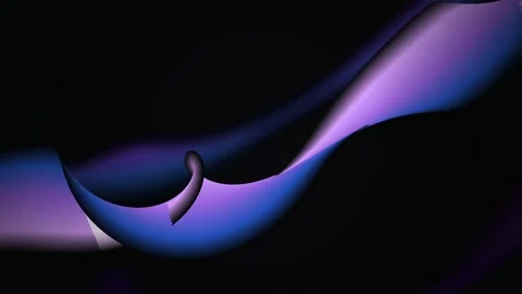 A glowing ribbon wave curves smoothly in a seamless loop Stock Footage 342861804