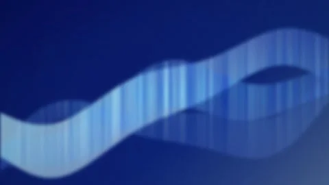 A glowing ribbon wave flows in a seamless loop Stock Footage 341401633