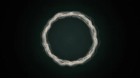 Glowing ring, 4K abstract background Stock Footage 63602309