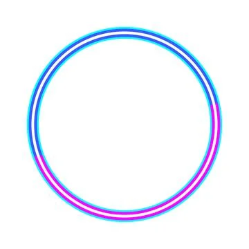 Glowing ring abstract background with neon colors Stock Illustration