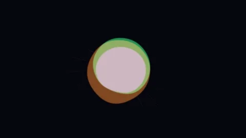 A glowing ring of light with vibrant purple and pink hues 库存影片 335255837