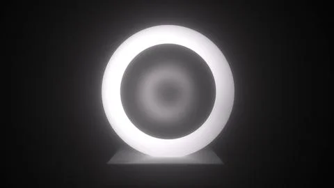 Glowing ring with reflection 스톡 일러스트