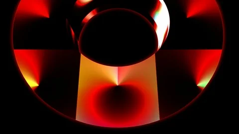 Glowing rings looped Stock Footage 97150677