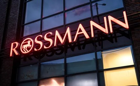 Glowing Rossman Logo Stock Photos