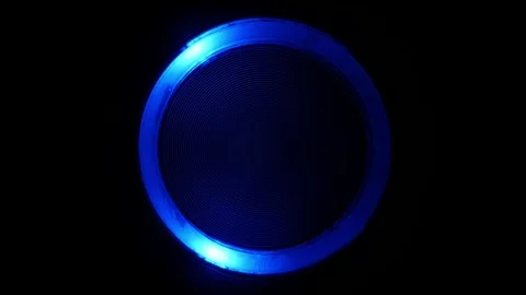 Glowing round frame. LED energy power. Flicker of neon ellipses. Loop motion Stock Footage 115079063