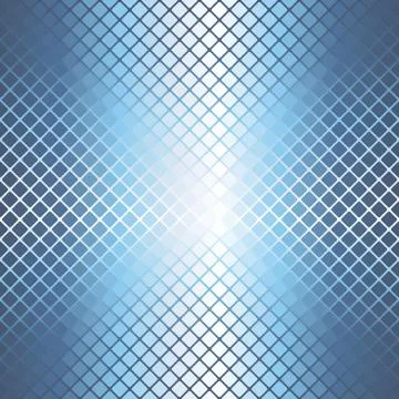 Glowing rounded diamond pattern. Seamless vector background Stock Illustration