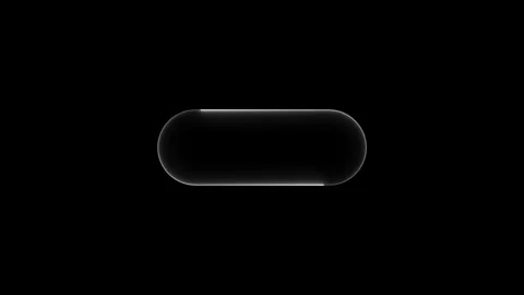 Glowing rounded rectangle shape pulsates with light on black background mot.. Stockbeeldmateriaal 334829657