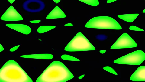 Glowing Rounded Rectangles Overlaid Bright Colors Stock Footage 143907250