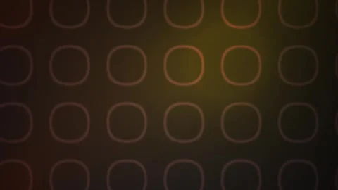 Glowing Rounded Square Grid Pattern on Dark Background for Motion Stock Footage 343706607