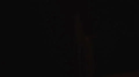 Glowing scary pumpkins at night on the steps 스톡 동영상 68202575