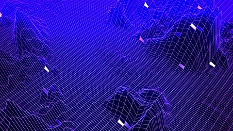 Glowing Sci-Fi Mesh Stock-Footage 193780335