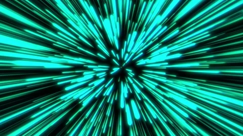 Glowing sci-fi particles explosion glow flash teal cyan green video background Stock-Footage 302079739