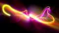 Glowing scribble scroll squiggles abstract background 2 loop HD Footage