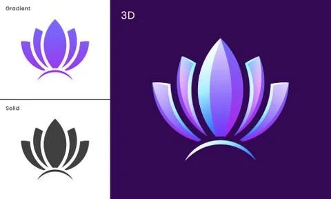 Glowing sea shells. Logo design for luxury and elegant beauty brands Stock Illustration