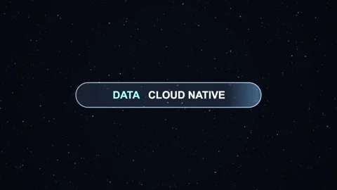 Glowing search bar with cloud native query technology motion Stock Footage 338066103