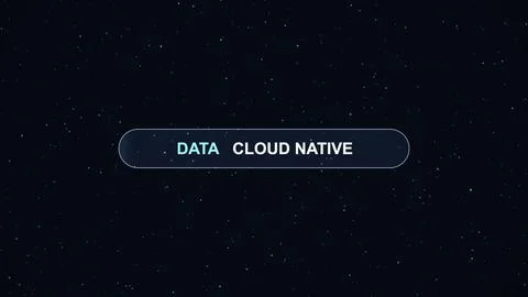 Glowing search bar with cloud native query technology background イラスト素材