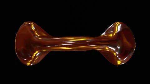 Glowing shape animation isolated on black background Stock Footage 282525644