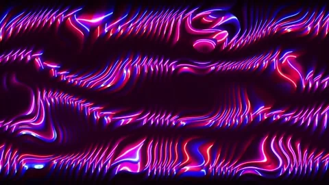Glowing shape neon line purple color background animation. Stock Footage 293485134