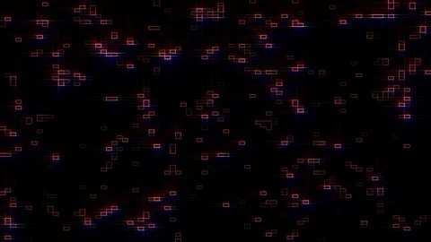 Glowing Shape Square High Tech Background. High Technology Background Stock Footage 249873262