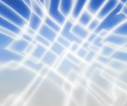 Glowing shapes blue backdrop Stock Illustration