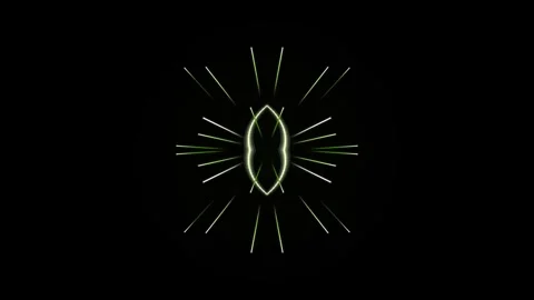 Glowing Shapes in Dark Space Animation. Stock Footage 329290632