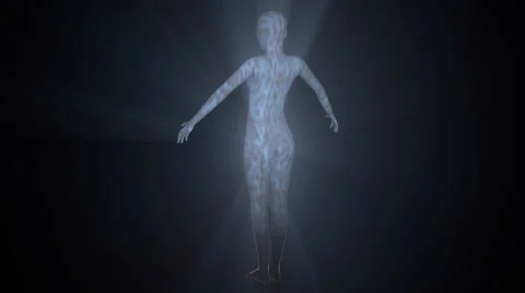 Glowing silhouette Stock Footage 54904169