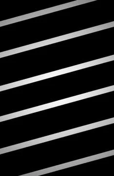Glowing silver gradient lines on black background Stock Illustration