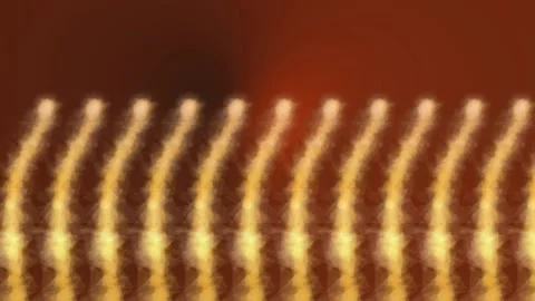 Glowing Smoke Polygon Pattern Gold Smoke Pattern Stock Footage 183451729