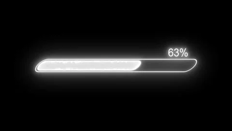 Glowing Smooth Loading Bar Loop for Interface Design Stock Footage 310649221