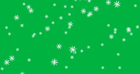 Glowing snow particles falling against black background Stock Footage 324892503