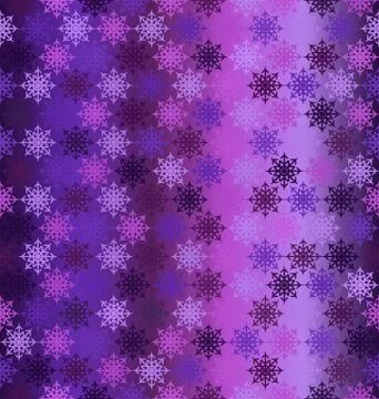 Glowing snowflake pattern. Seamless vector Stock Illustration