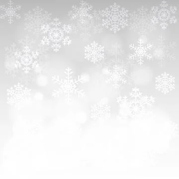 Glowing snowflakes Stock Illustration