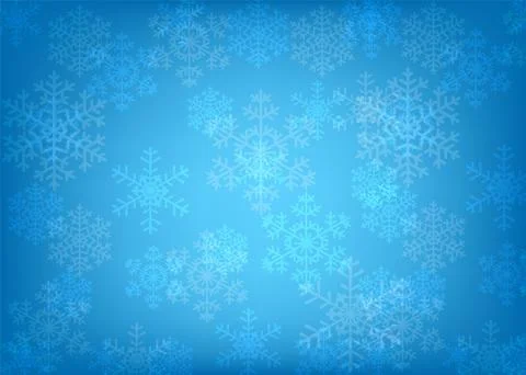 Glowing snowflakes Illustrazione stock