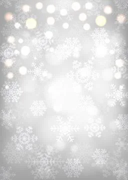 Glowing snowflakes Stock Illustration