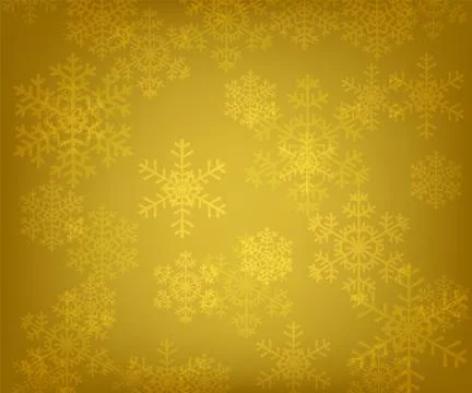 Glowing snowflakes Stock Illustration