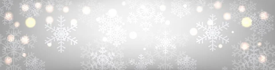 Glowing snowflakes Stock Illustration
