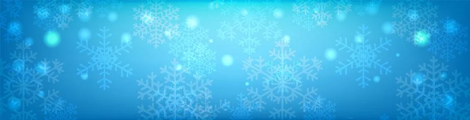 Glowing snowflakes Stock Illustration
