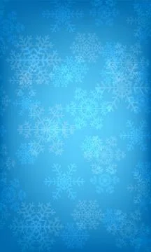 Glowing snowflakes Stock Illustration