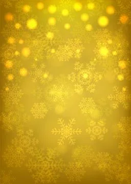 Glowing snowflakes Stock Illustration